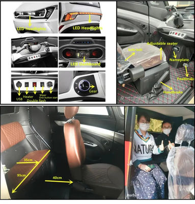 passeggero elettrico Trike della batteria adulta del triciclo 80Ah LiFePo4 della ruota di 60V 1500W 3