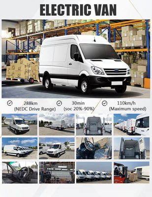 congelatore elettrico elettrico Van di 73.6kWh Mini Cargo Van 110km/H 288km Max Range