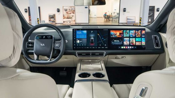 Batteria AWD 1000km 446hp del fosfato del ferro del litio dell'automobile elettrica di Li L9 grande SUV