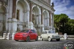 2024 FIAT 500e FWD Mini auto elettriche batteria da 42kwh con velocità massima di 94mph