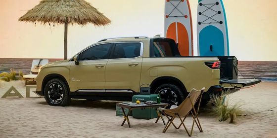 Nuovo camion elettrico 2024 Radar RD6 all-wheel drive pickup con potenza 200kW coppia 384Nm