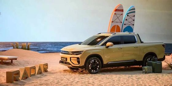 Nuovo camion elettrico 2024 Radar RD6 all-wheel drive pickup con potenza 200kW coppia 384Nm